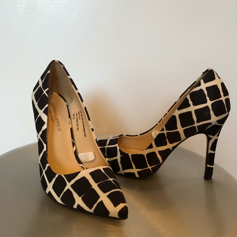 NWT Adam Lippes dark brown & white Pumps